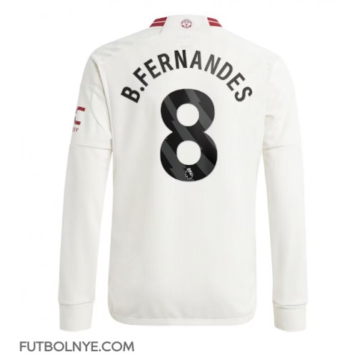 Camiseta Manchester United Bruno Fernandes #8 Tercera Equipación 2023-24 manga larga